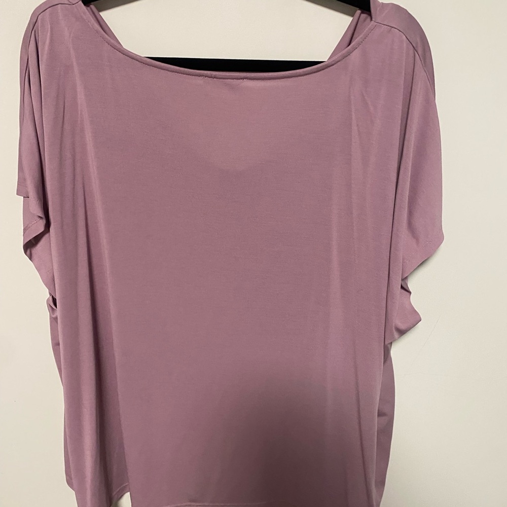 🏷️SALE! Maurices Mauve Drape Neck Blouse - Picture 3 of 3